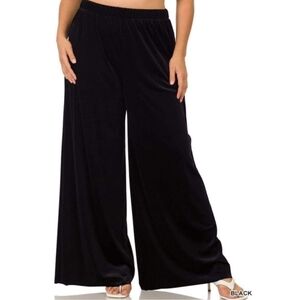 New Zenana Black Velvet Pants